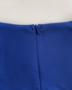 Round Neck Sleeveless Waist Ruched Slit Dress
