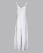 Plain Adjustable Strap Wide Leg Jumpsuit Casual Loose Fit Romper